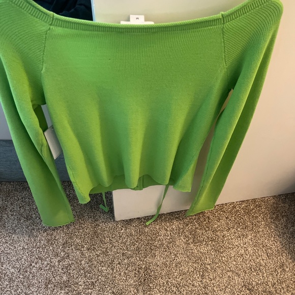 Good American new arrival green off the shoulder sleeve new with tags $139 !! - Picture 5 of 6
